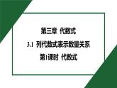 25秋 人教版 數(shù)學(xué)七年級上 3.1 列代數(shù)式表示數(shù)量關(guān)系 第1課時 代數(shù)式 習(xí)題課件