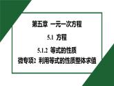 25秋 人教版 數(shù)學(xué)七上 5.1 方程 5.1.2 等式的性質(zhì) 微專項(xiàng)2 利用等式的性質(zhì)整體求值 習(xí)題課件含答案
