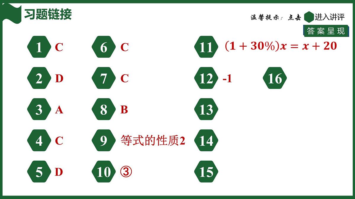 25秋 人教版 数学七上 期末提分五 一元一次方程 课件第2页