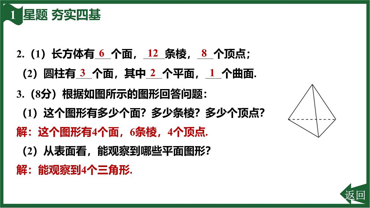 25秋 人教版 数学七上 专项突破10 正方体的展开与折叠 6.1.2 点、线、面、体 习题课件第4页