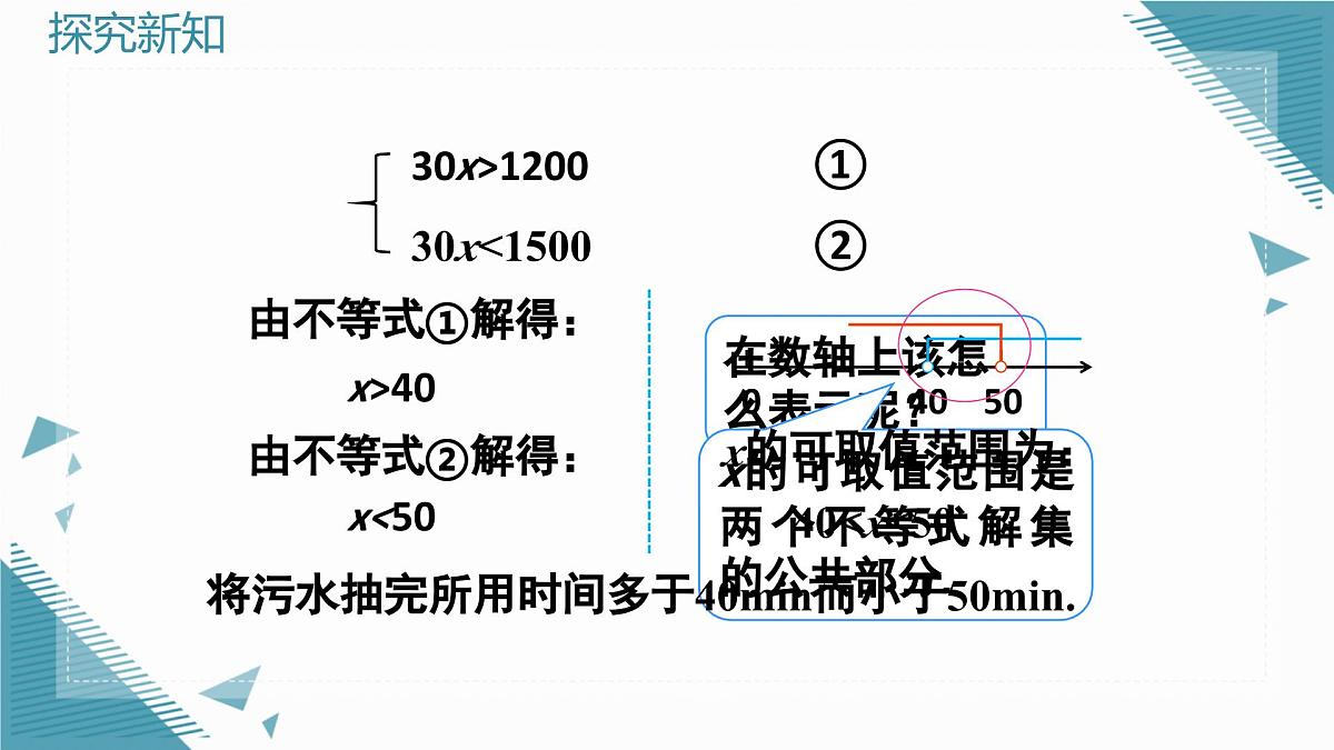 2024版青岛版初中数学八年级上册6.4  一元一次不等式组课件第7页