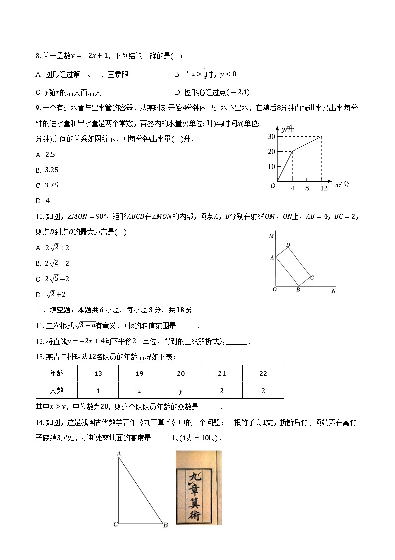 湖北省荆州市监利市2023-2024学年八年级下学期期末考试数学试卷(含答案)第2页