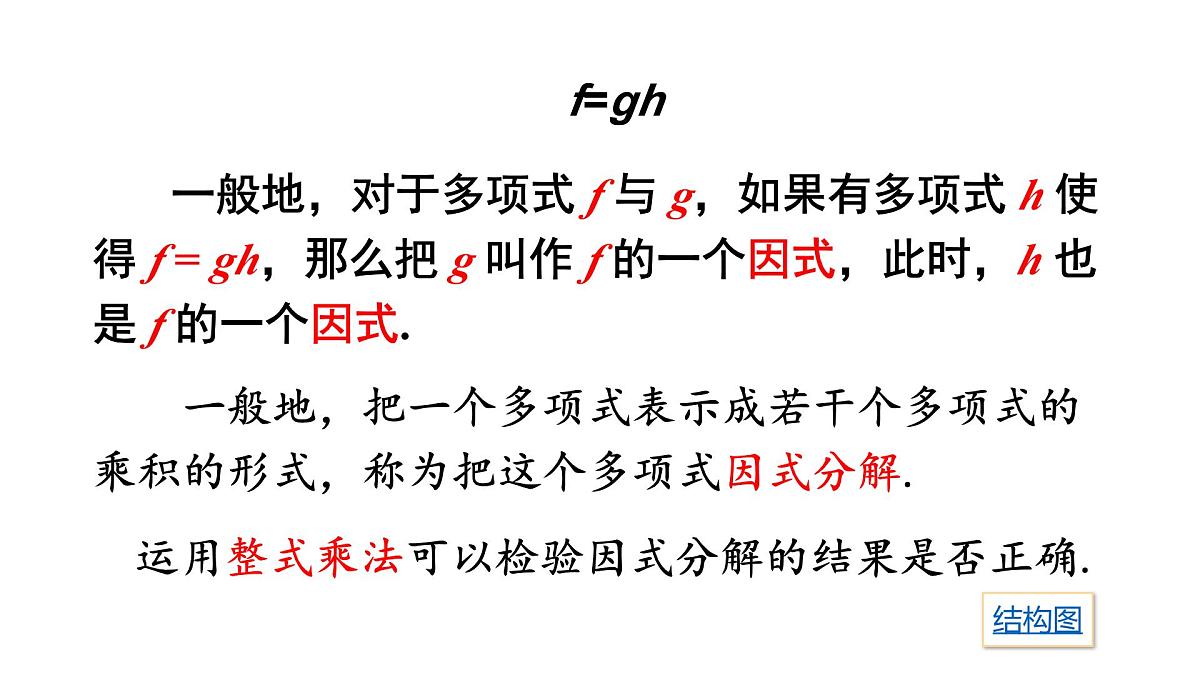 湘教版（2024）八年级数学上册 第1章 因式分解 小结与复习（课件）第3页