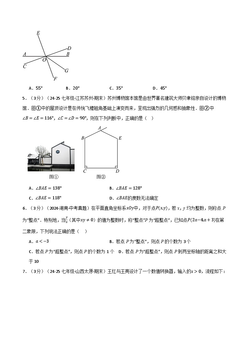 2025年人教版七年级（下）期中数学试卷（培优篇）（考查范围：第7~9章）第2页