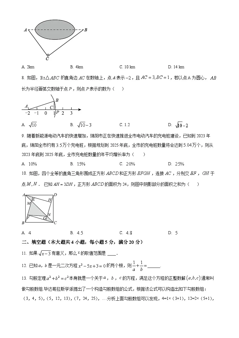 安徽省安庆市潜山市十校联考2023-2024学年八年级下学期期中数学试题第2页