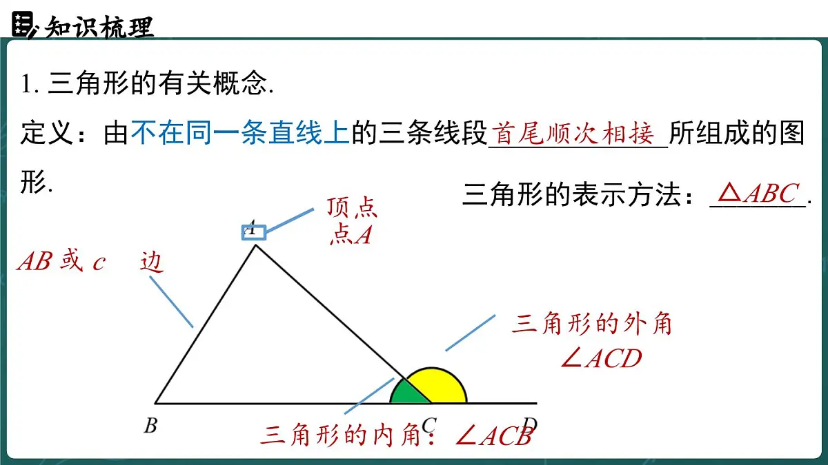 人教版（2024）八年级数学上册 第十三章 三角形章末小结课（课件）第3页