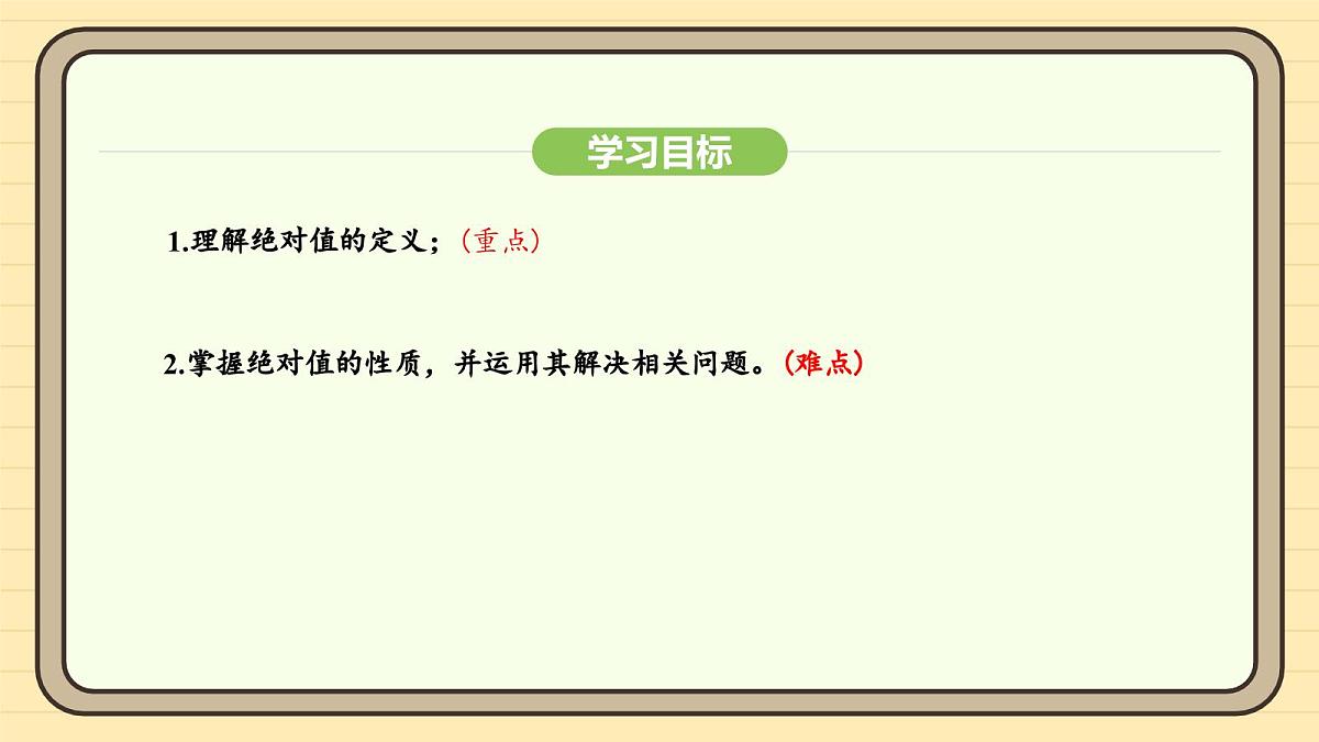 人教版（2024）数学七年级上册1.2.4绝对值 课件第4页