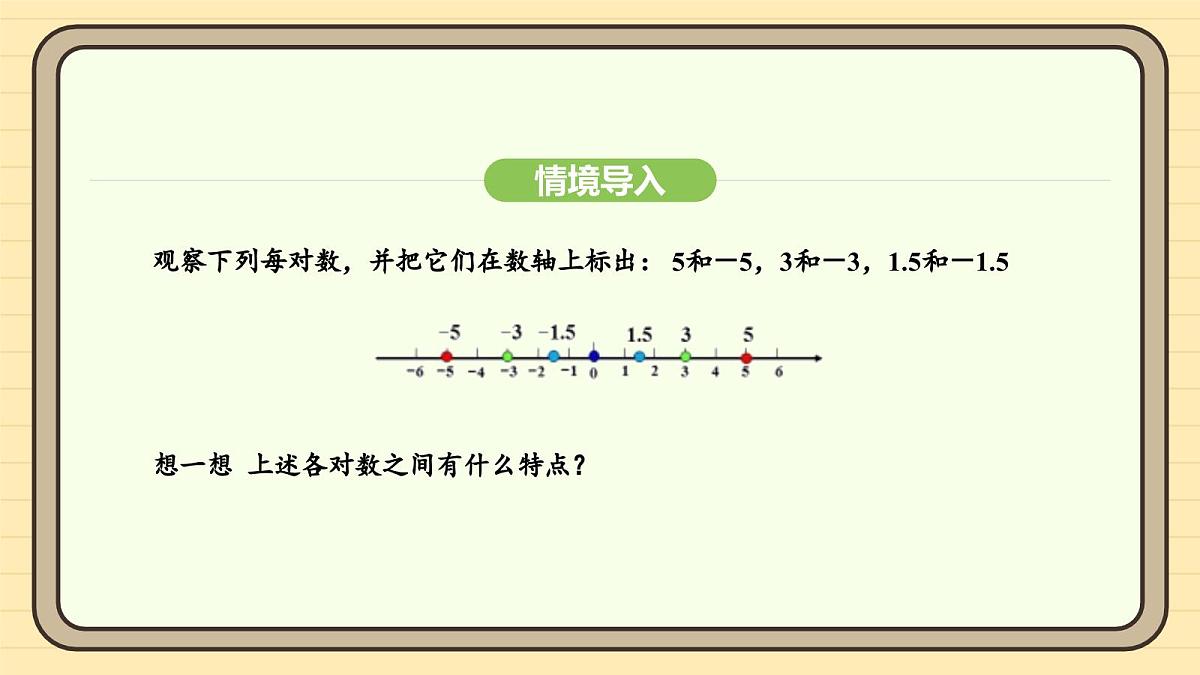 人教版（2024）数学七年级上册1.2.4绝对值 课件第5页