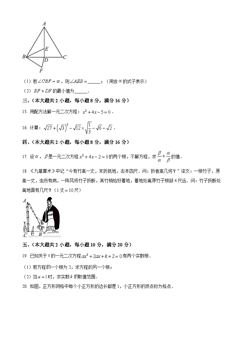 安徽省合肥市蜀山区琥珀联考2024-2025学年八年级下学期4月期中数学试题第3页