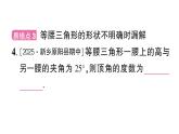 初中數(shù)學(xué)新華東師大版八年級上冊12.4專題13 等腰三角形中的分類討論作業(yè)課件（2025秋）