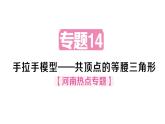 初中數(shù)學(xué)新華東師大版八年級上冊12.4專題14 手拉手模型——共頂點(diǎn)的等腰三角形作業(yè)課件（2025秋）