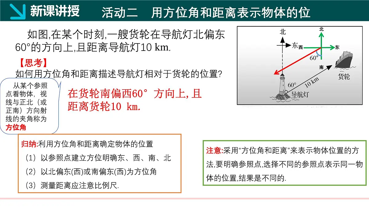 冀教版八年级下册数学19.1 确定平面上物体的位置（同步课件）第5页