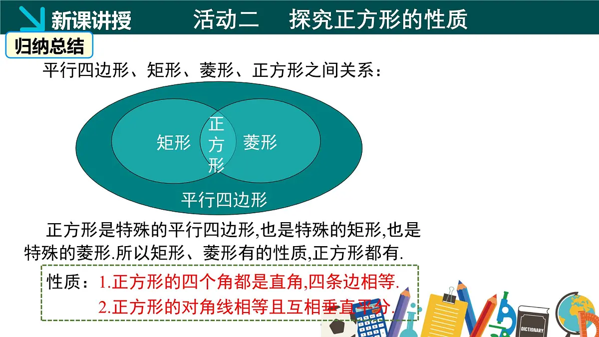冀教版八年级下册数学22.6 正方形（同步课件）第7页