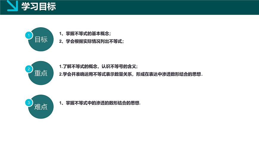 华师版七年级下册数学7.1 认识不等式（同步课件）第2页