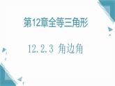 2025新華東師大版教材初中數(shù)學(xué)八年級(jí)上冊(cè)12.2.3 角邊角課件+教案
