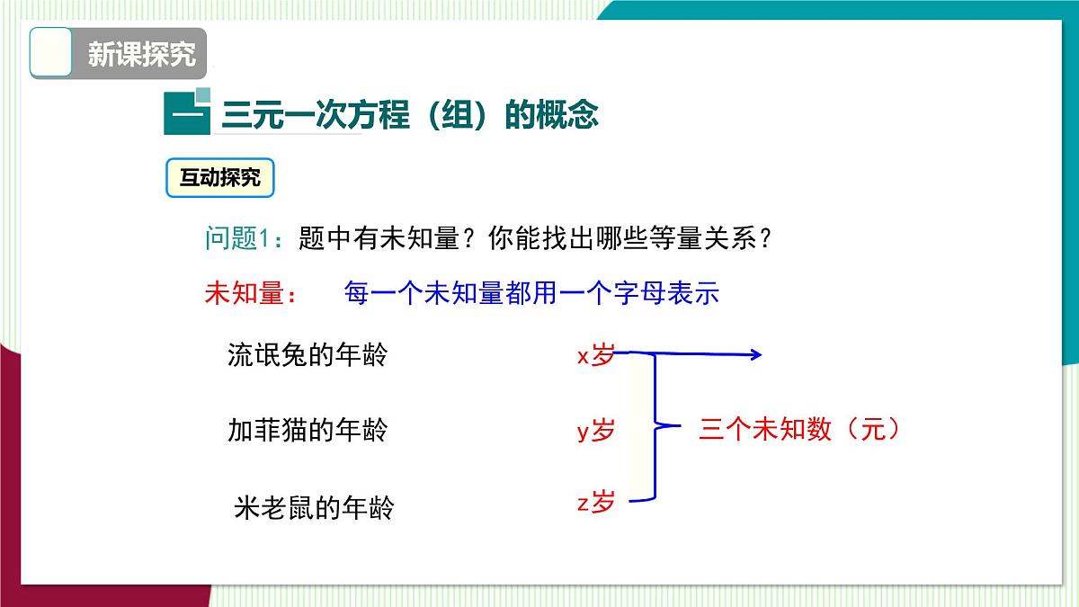 3.5  三元一次方程组及其解法第5页