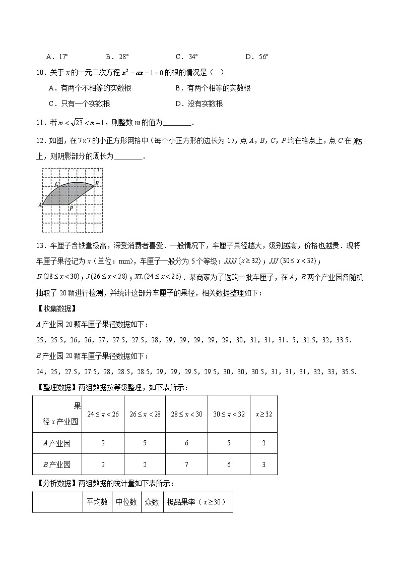 河南省2市十六校2025届九年级下学期中考一模数学试卷(含部分解析）第3页