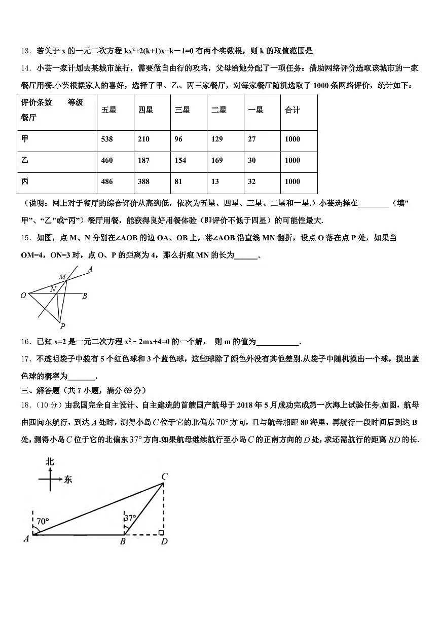 周口市项城市2025年中考数学模试卷含解析第3页
