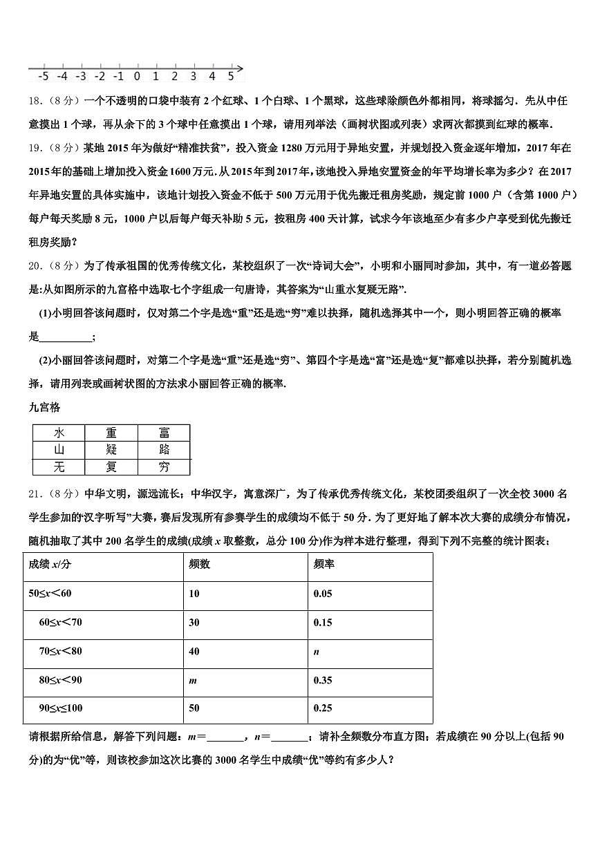 2025届三沙市中考数学猜题卷含解析第3页
