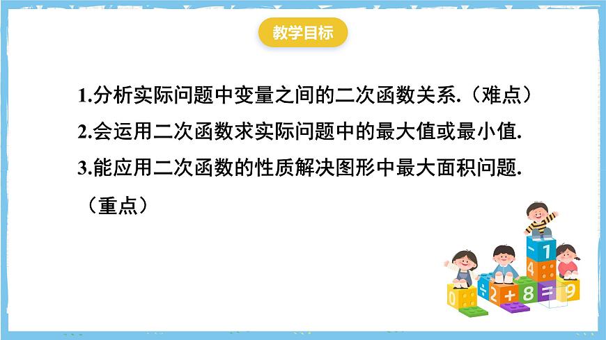 人教版数学九上 22.3.1《二次函数与图形面积》课件第2页