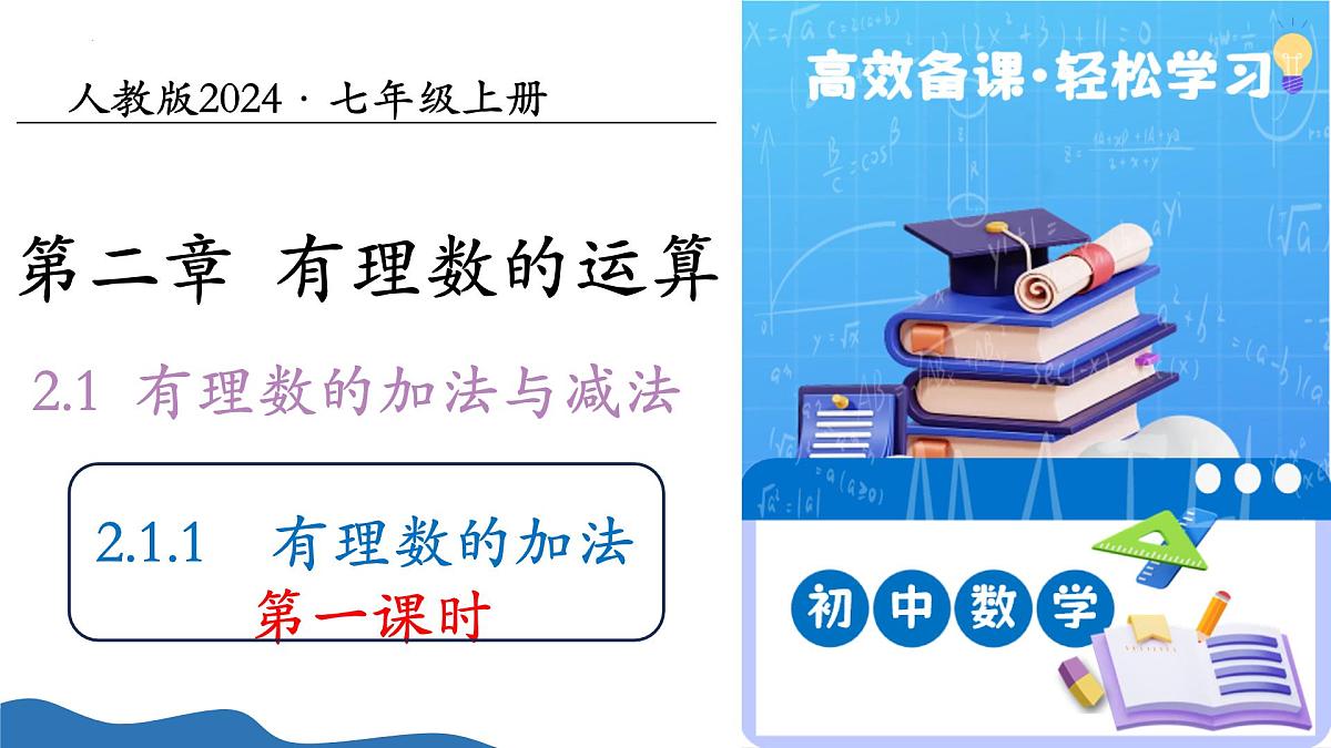 2.1.1有理数的加法（第1课时）（培优教学课件）数学人教版2024七年级上册第1页