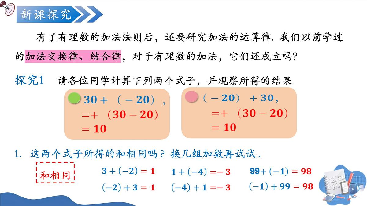 2.1.1有理数的加法（第2课时）（培优教学课件）数学人教版2024七年级上册第6页