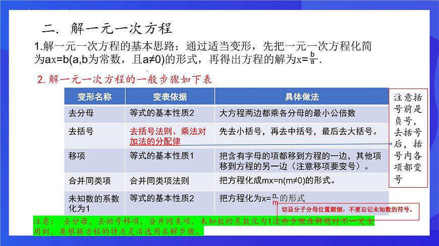 鲁教版（五四制）（2024）数学六下6.2.2 《解一元一次方程》课件第4页