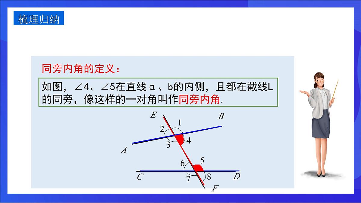 沪教版（五四制）（2024）数学七下课件_沪教版（五四制数学）七年级下册16.2.5《平行的性质与判定同旁内角》第四课时（同步课件）第8页