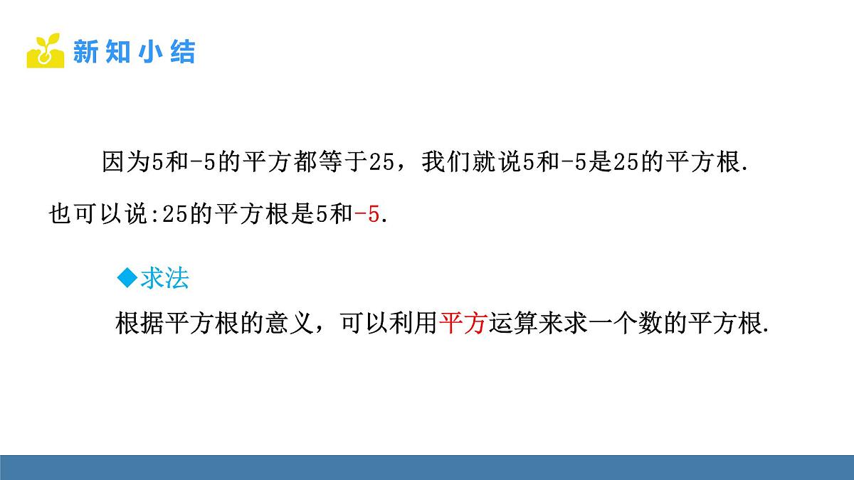 华东师大版数学八年级上册10.1.1 平方根 第1课时(课件）第7页