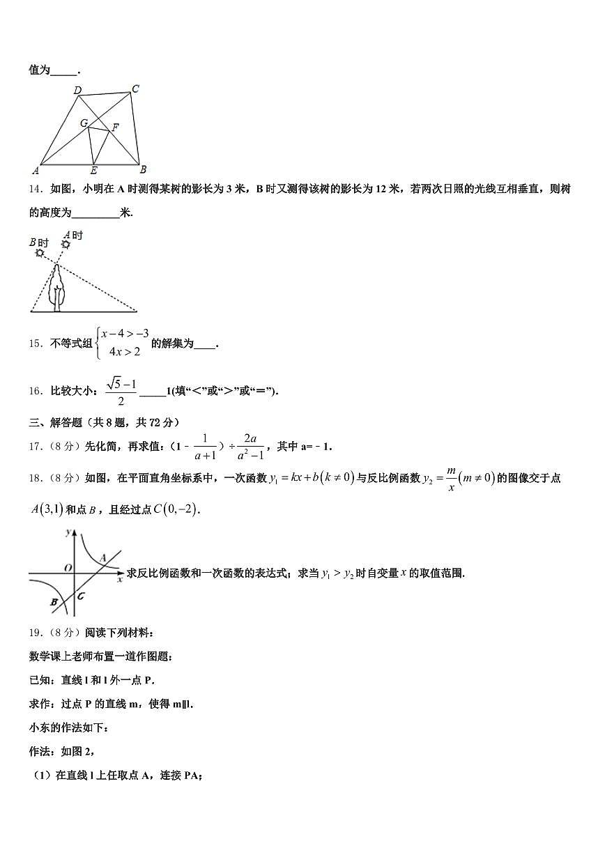 文山壮族苗族自治州马关县2025届中考数学模拟预测试卷含解析第3页