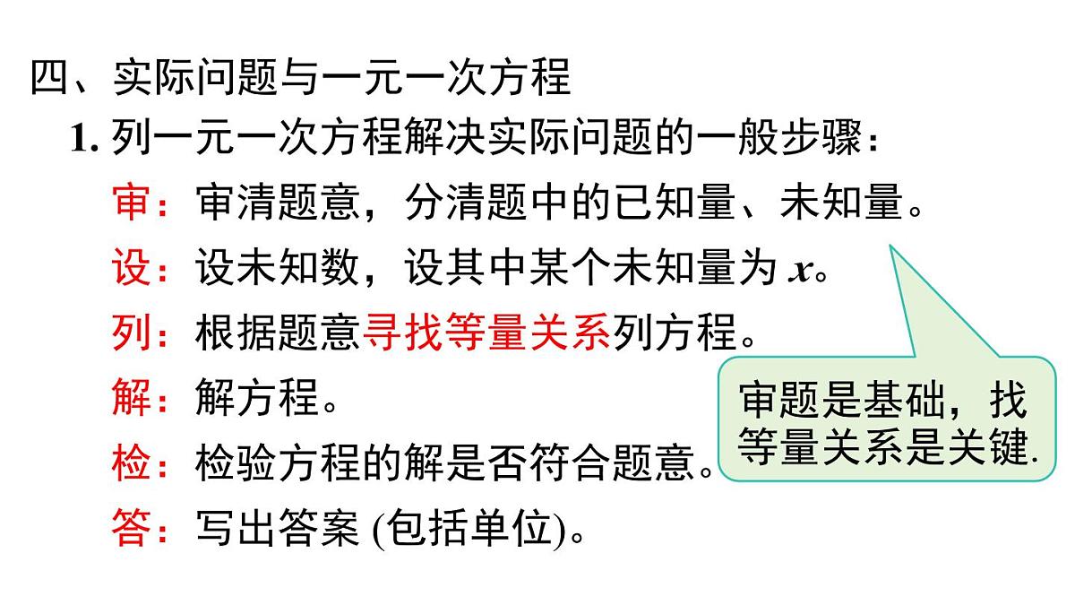 2025年北师大版七年级数学上册第五章 小结与复习（课件）第6页
