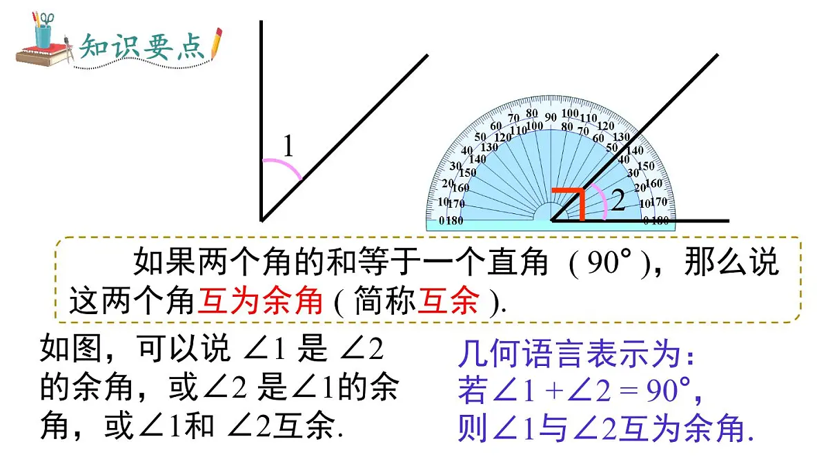 2025年沪科版七年级数学上册 4.5 第2课时 余角和补角 （课件）第6页