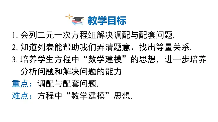 2025年沪科版七年级数学上册 3.5 第3课时 调配与配套问题（课件）第2页