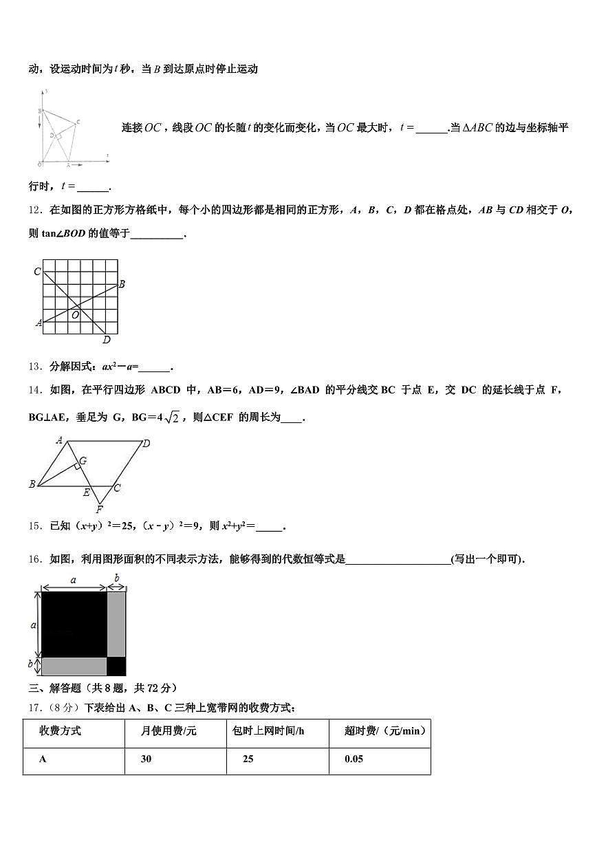 江西省上饶市万年县2025年中考五模数学试题含解析第3页