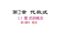 湘教版(2024)整式的概念说课课件ppt