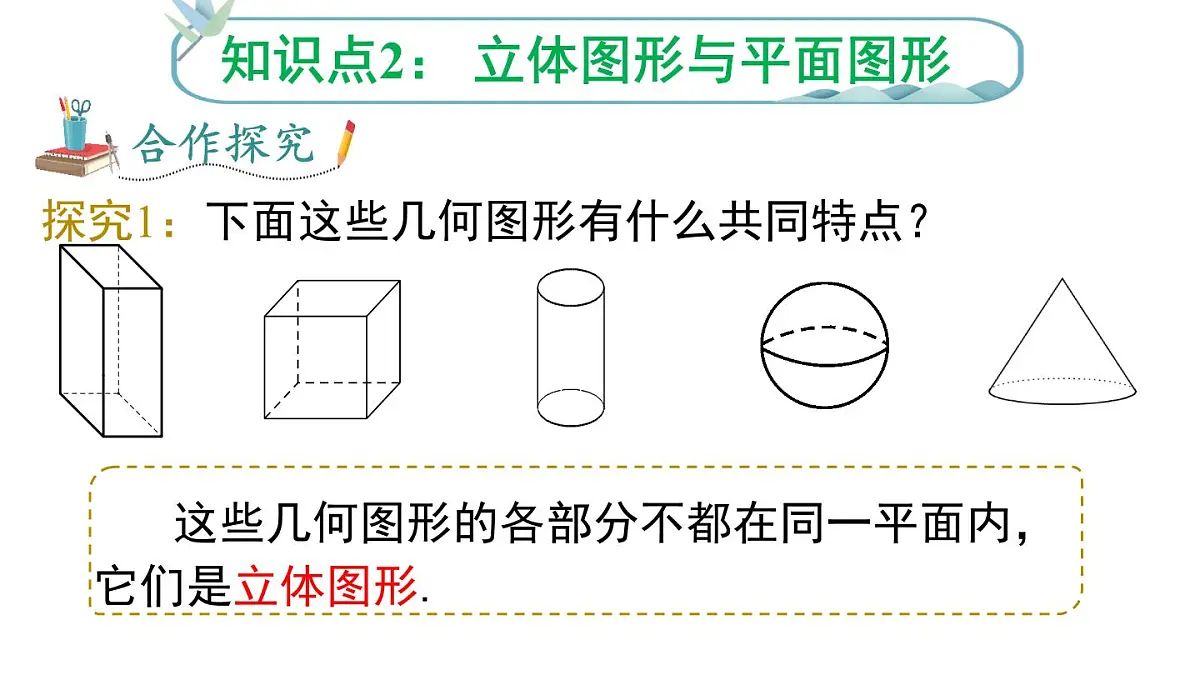2025年人教版七年级数学上册 6.1.1 第1课时 认识立体图形与平面图形（课件）第8页