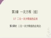 湘教版（2024）数学七年级上册 3.7 第2课时 二元一次方程组的应用（2）课件