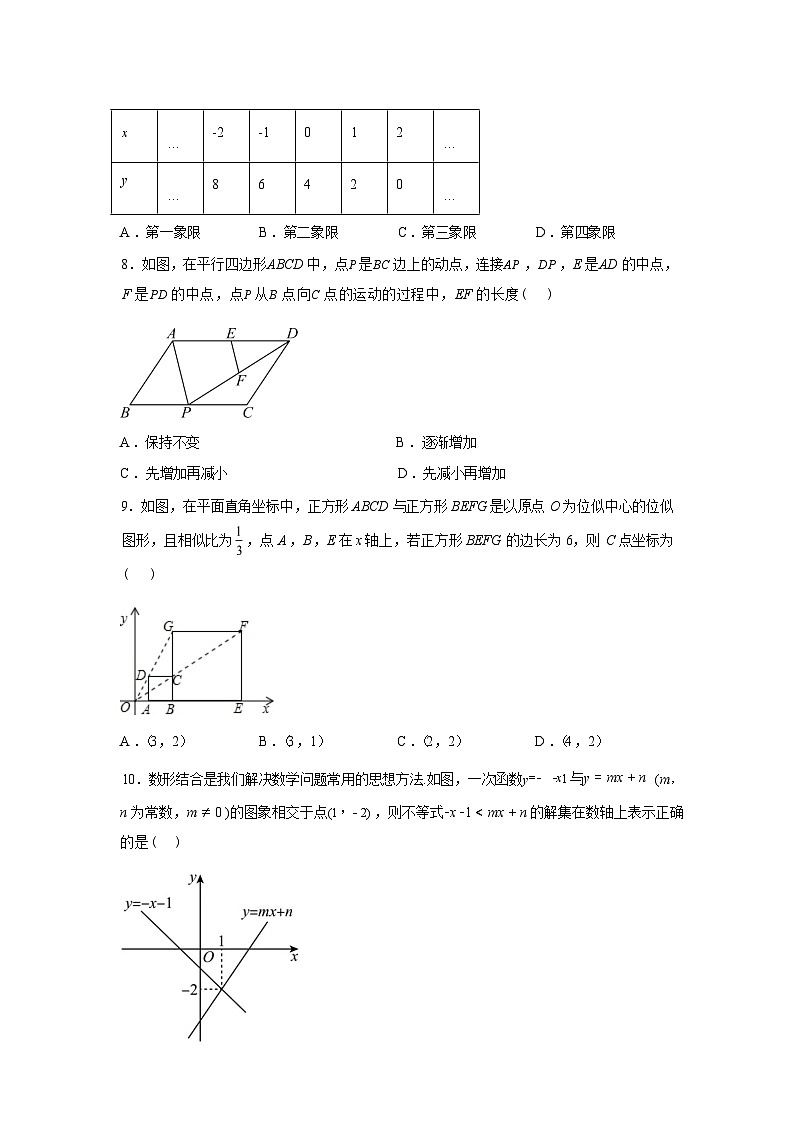 2024-2025学年河北省石家庄市裕华区八年级下学期7月期末数学检测试卷第2页