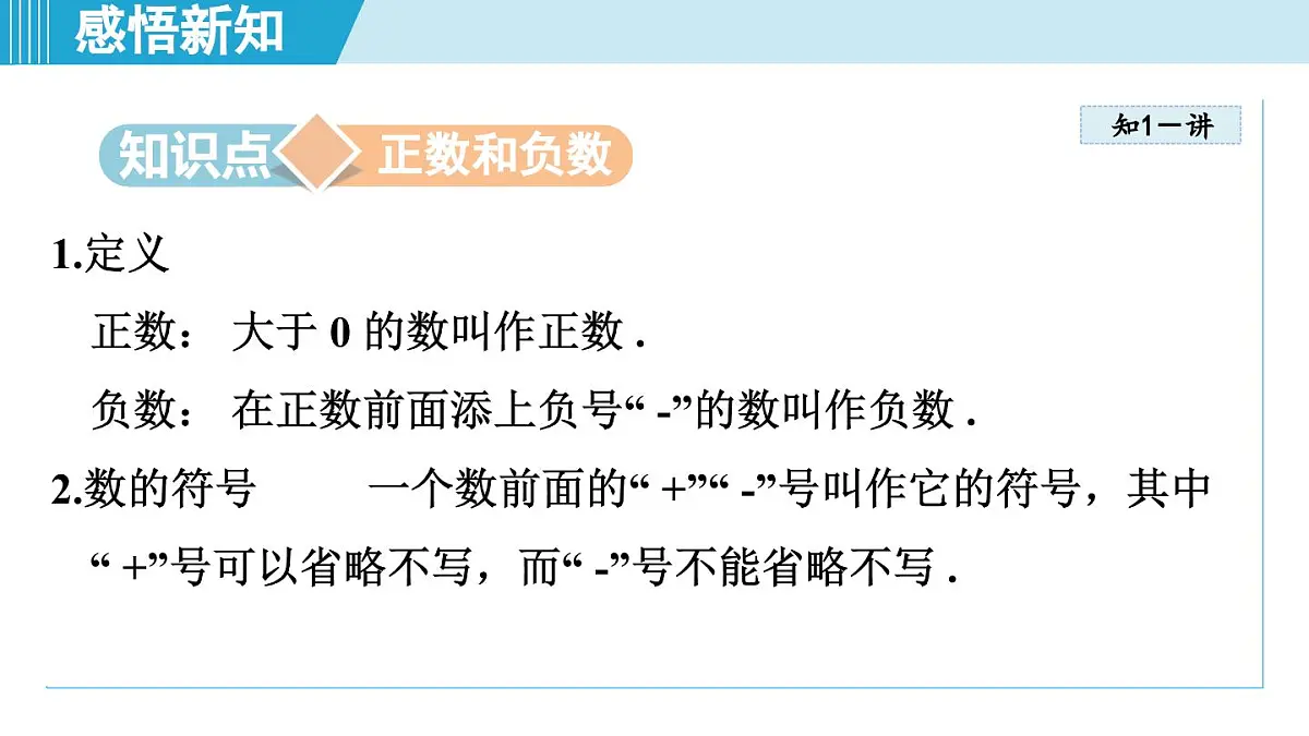 2025年秋沪科版七年级数学上册 1.1 正数和负数（学习、上课课件）第3页