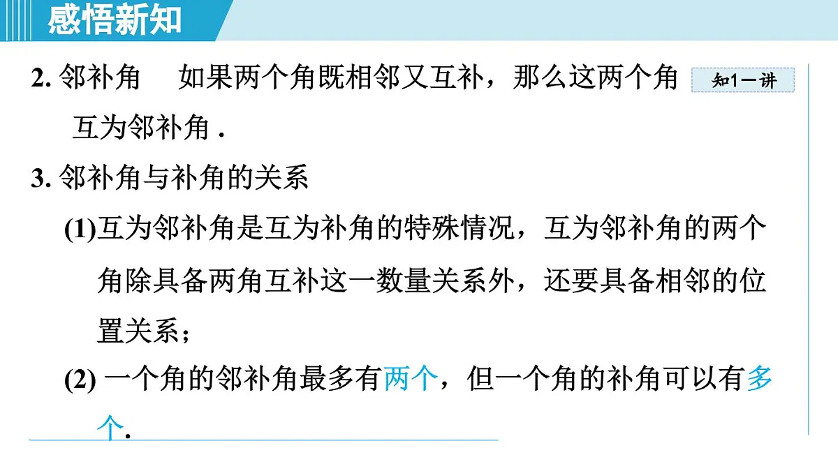 2025年秋华师版七年级数学上册 4.1 相交线（学习、上课课件）第5页