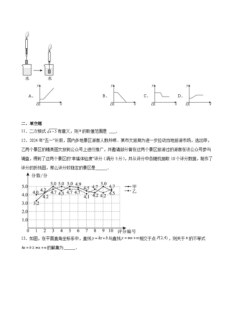 河南省信阳市息县2023-2024学年八年级下学期6月期末考试数学试卷(含解析)第3页