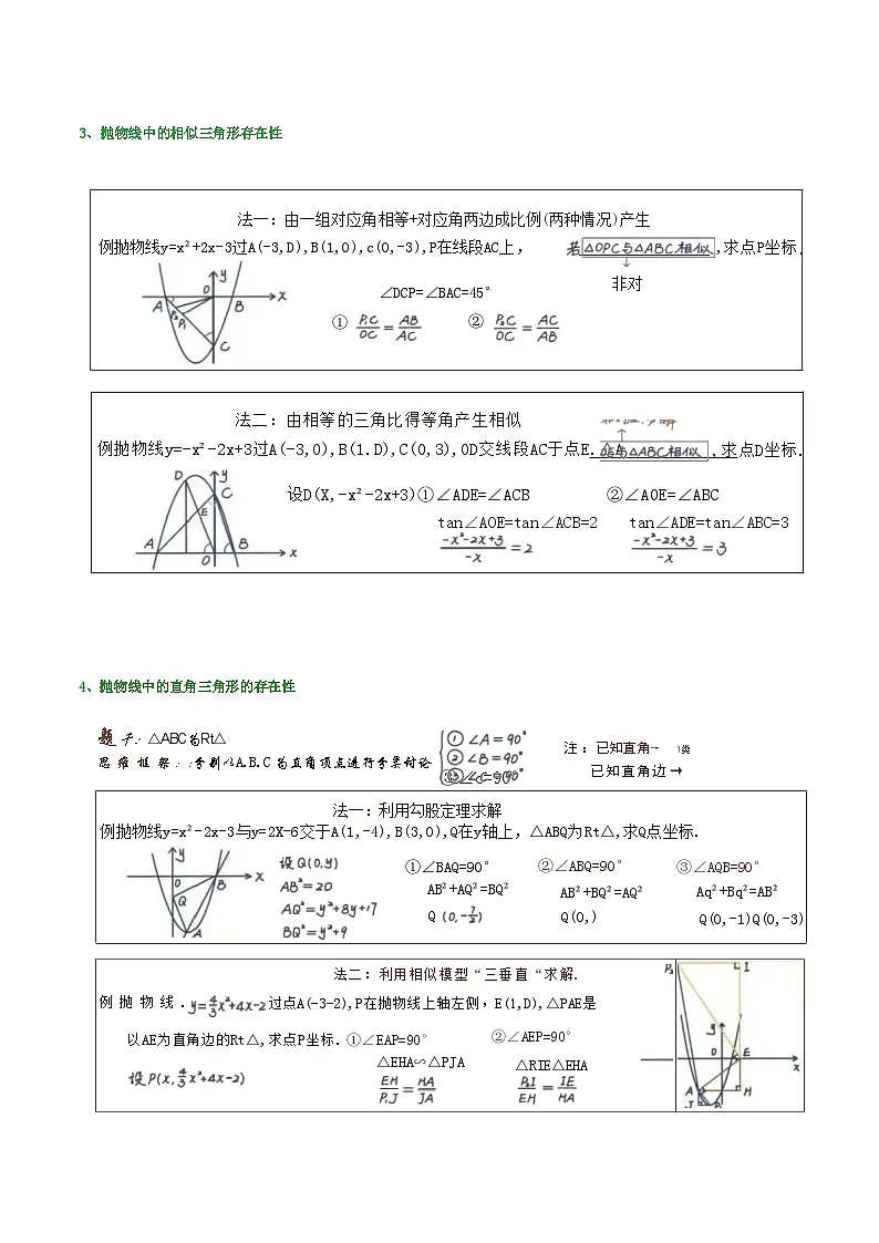 中考数学压轴题24种解题技巧知识点第2页