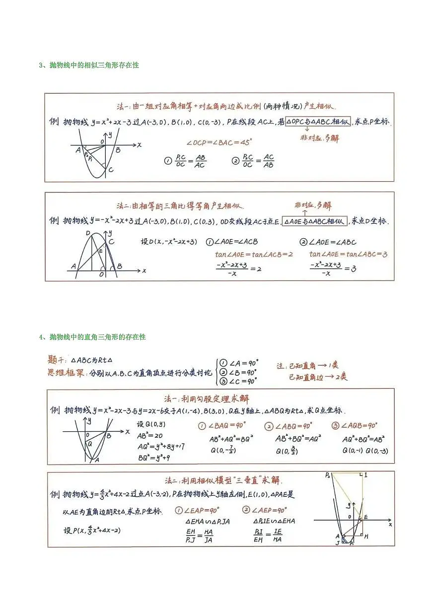 中考数学压轴题24种解题技巧知识点第2页