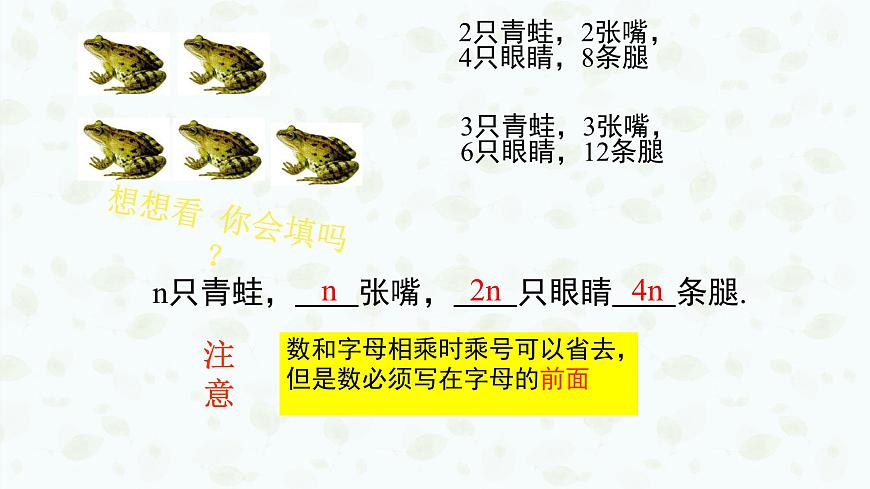 沪科版（2024）数学七年级上册 2.1代数式课件第4页