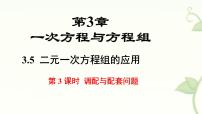 沪科版（2024）七年级上册（2024）二元一次方程组的应用授课课件ppt