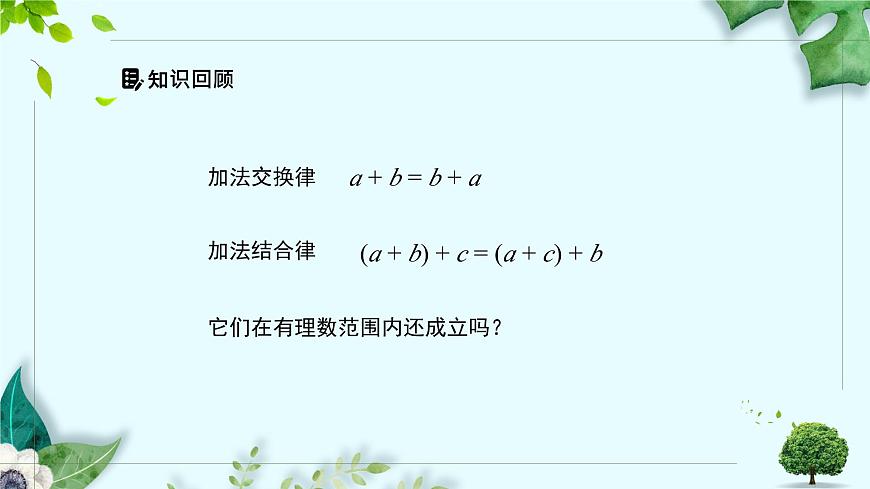 沪科版（2024）数学七年级上册 1.4.1有理数的加法课时2课件第3页