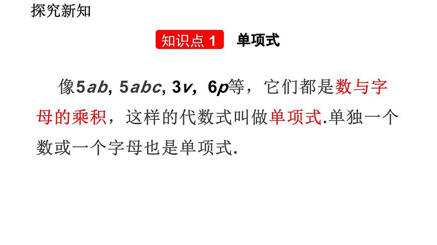 2025年秋北师大版七年级数学上册3.1.3 整式（课件）第5页