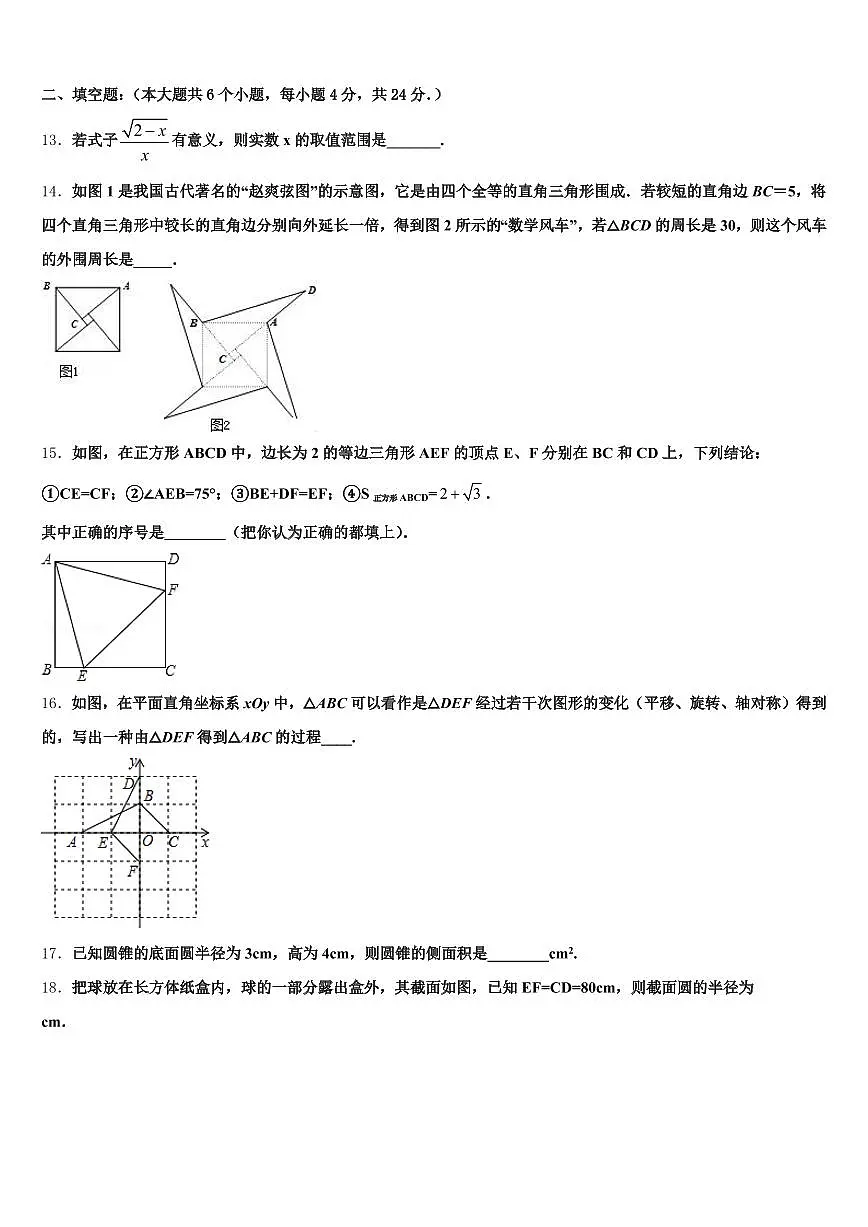 长沙市天心区2024-2025学年中考适应性考试数学试题含解析第3页