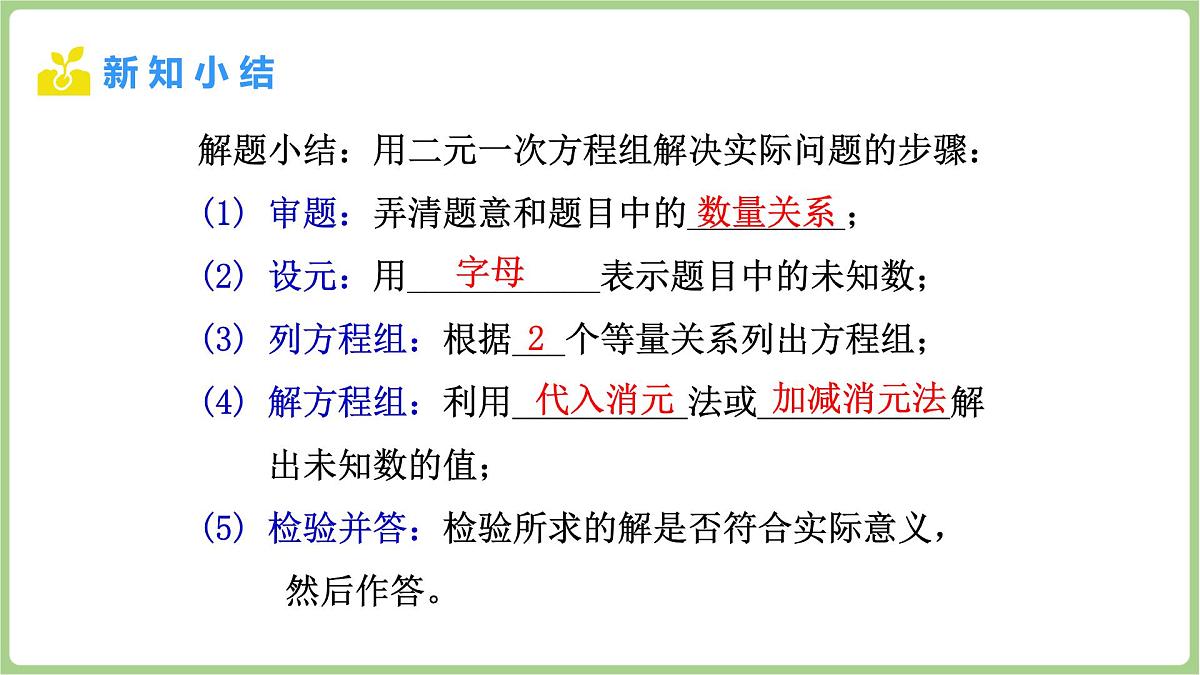 北师大版（2024）八年级数学上册课件 5.3 二元一次方程组的应用 第1课时 二元一次方程组的应用(1)第8页