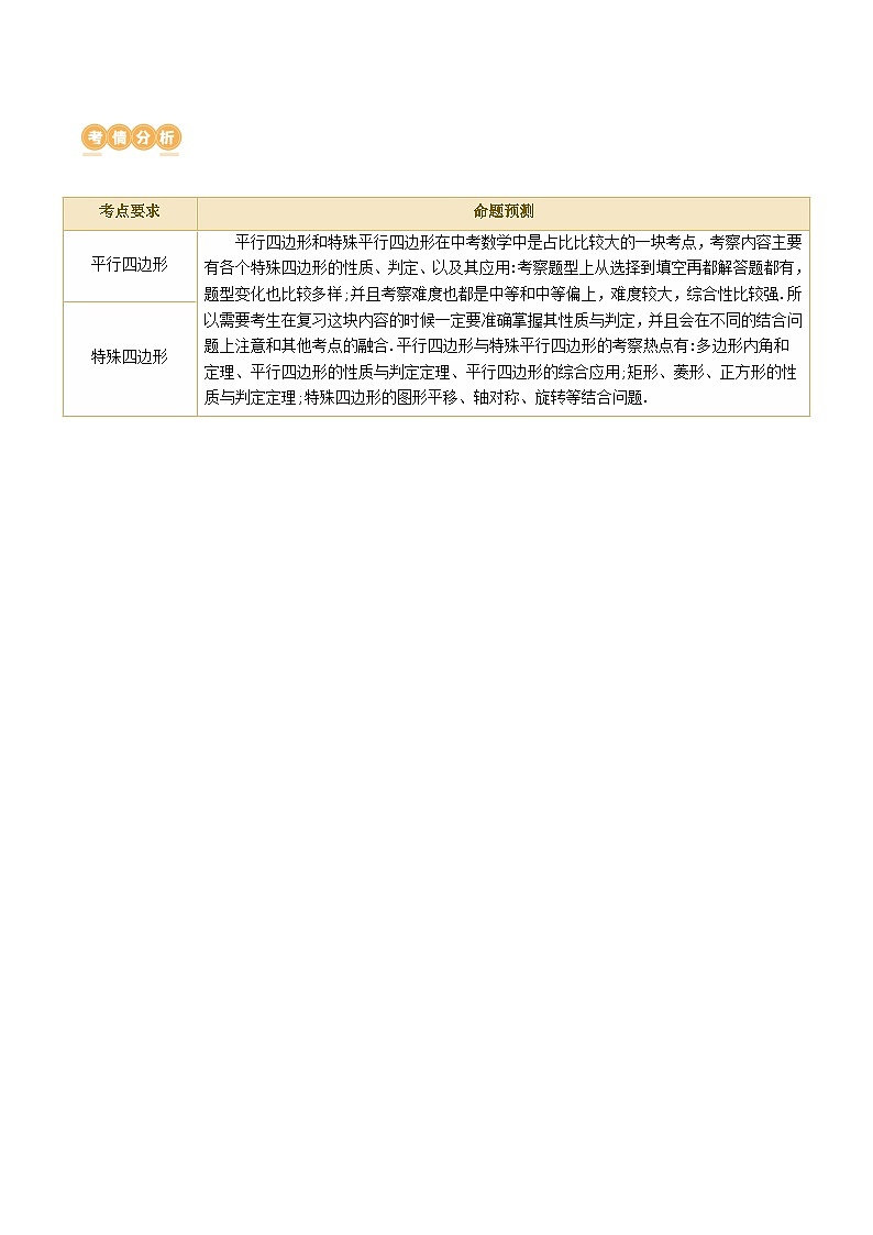 中考数学第一轮专项复习专题专题05 四边形的性质与判定（讲练）（原卷版）第2页